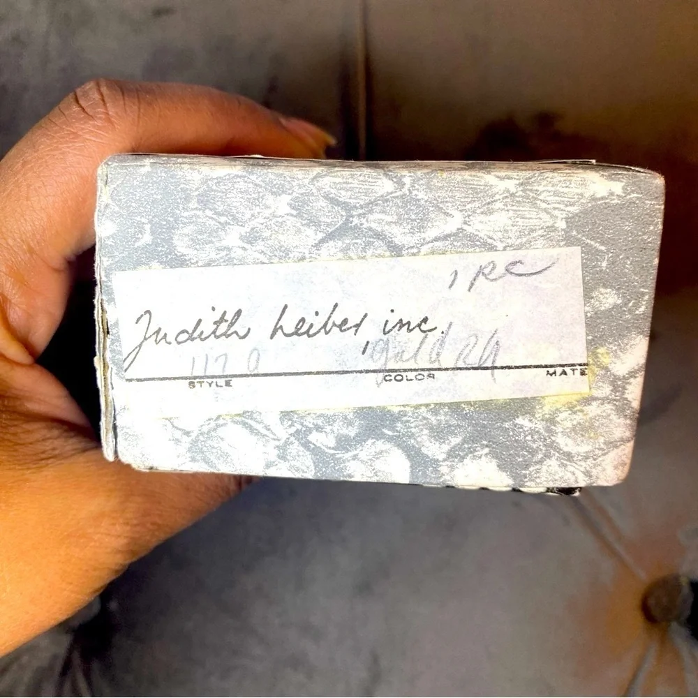 NIB Vintage and Rare Judith Leiber Compact Mirror Swarovski Crystals with Powder